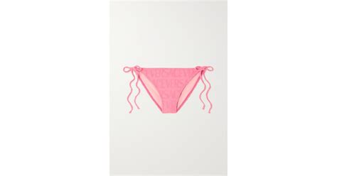 Versace Dua Lipa Flocked Stretch Terry Bikini Briefs In Pink Lyst Uk