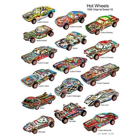 Hot Wheels Sweet Redline Car Racing Poster Hot Wheels Wall Creations Hippie Wall