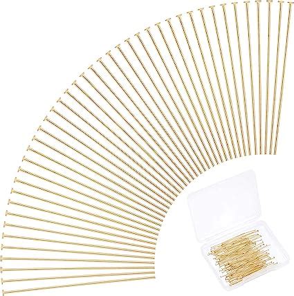 Amazon Ph Pandahall K Gold Flat Head Pins Pcs Mm