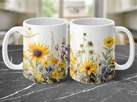 Sublimation Wildblumen Tasse X Png Graphic By Autismusmama Creative