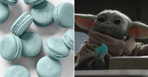 Baby Yoda's Blue-Milk Macarons From The Mandalorian | Recipe | POPSUGAR ...