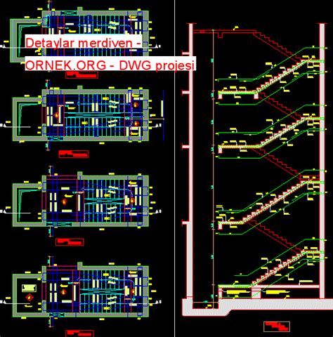 Detaylar Merdiven Dwg Projesi Autocad Projeler Hot Sex Picture