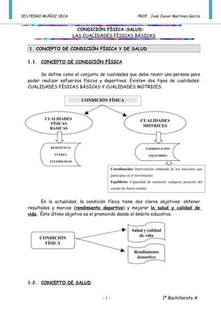 Condición física salud 1º bachillerato ies muñoz seca PDF