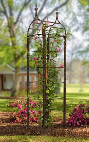 Garden Obelisk Ogee Trellis Large Metal Wrought Iron By H Potter