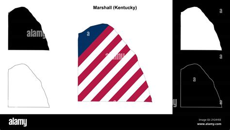 Marshall County (Kentucky) outline map set Stock Vector Image & Art - Alamy