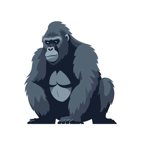 Premium Vector | Gorilla logo design Abstract drawing gorilla Cute gorilla isolated Vector ...