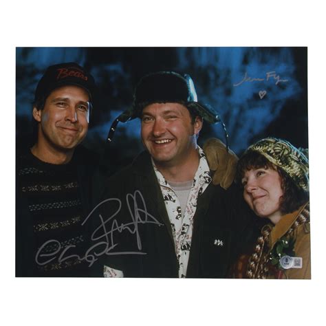 Chevy Chase Randy Quaid And Miriam Flynn Signed National Lampoons