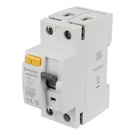 Scolmore Click Elucian 100A 2 Pole 30mA Type A RCD CU2RCD100A CEF