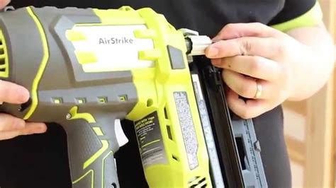 Ryobi One 18v 16 Gauge Finish Nailer R18n16g Airstrike Cordless Youtube