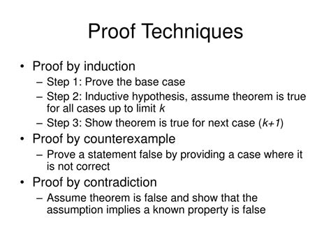 Ppt Proof Techniques And Recursion Powerpoint Presentation Free