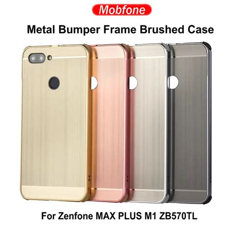 Luxury Metal Frame Bumper For ASUS Zenfone MAX PLUS M1 ZB570TL Acrylic