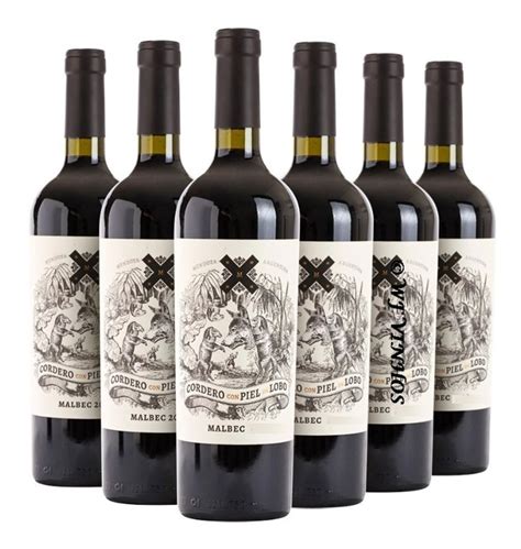 Kit 6un Vinho Cordero Con Piel De Lobo Malbec Argentino WF VINHOS