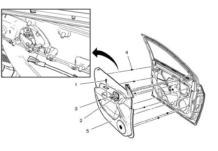 Chevrolet Cruze Repair Manual Front Side Door Trim Replacement