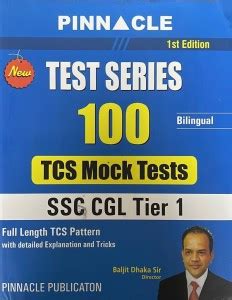 Pinnacle Test Series 100 Tcs Mock Tests Ssc Cgl Tier 1 Bilingual Buy