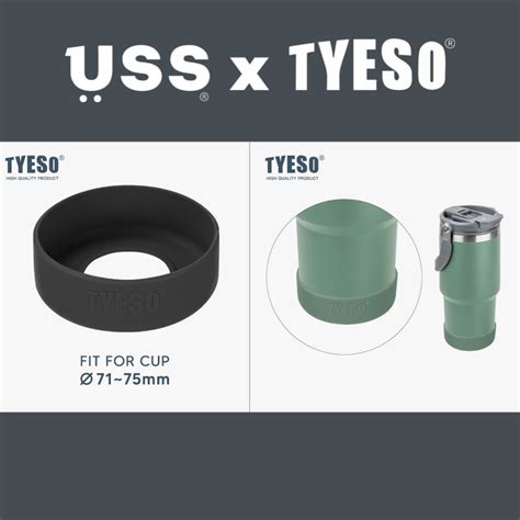 Jual USS X Tyeso Karet Anti Slip Tumbler Coffee Mug Hitam TS 8828 TS