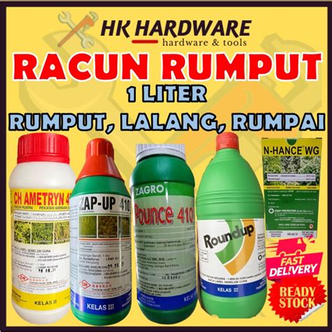 RACUN RUMPUT RUMPAI LALANG SAMBAU ANAK KAYU HERBICIDE 4 LITER 41