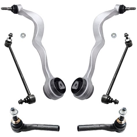 Detroit Axle 6pc Front Lower Control Arms Wball Joint Outer Tie