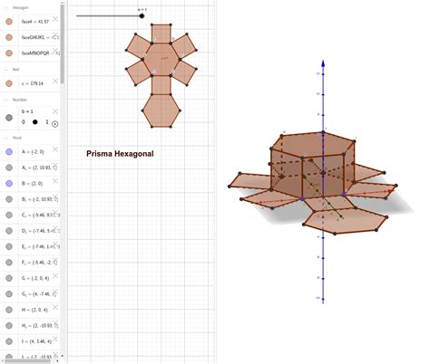 Prisma Hexagonal Geogebra