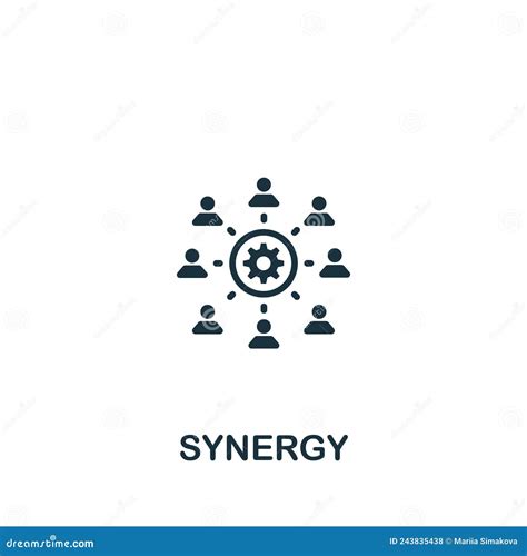 Synergy Icon Monochrome Simple Icon For Templates Web Design And