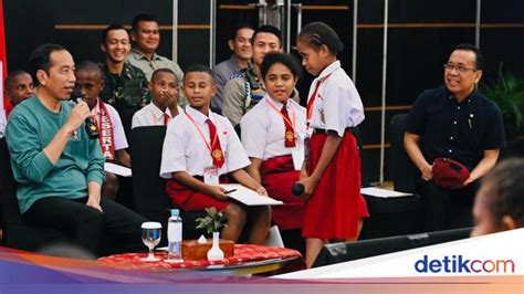 Ditanya Siswa Sd Kenapa Ibu Kota Tak Pindah Ke Papua Ini Jawaban Jokowi