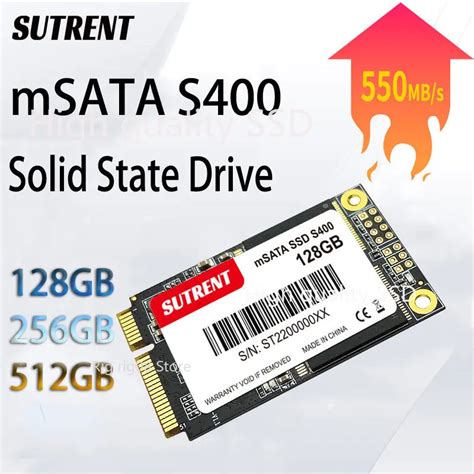 Unidad de estado sólido mSATA MLC SSD S400 disco duro de 64gb 128Gb