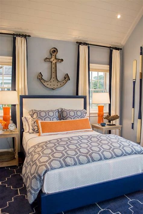 20+ Navy And Orange Master Bedroom