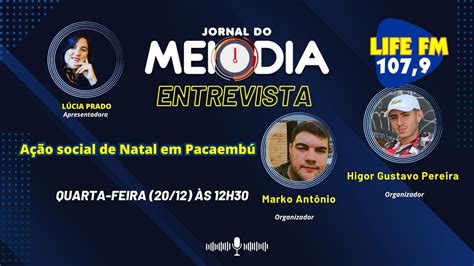 O Jornal Do Meio Dia Recebe O Higor Gustavo Pereira E O Marko