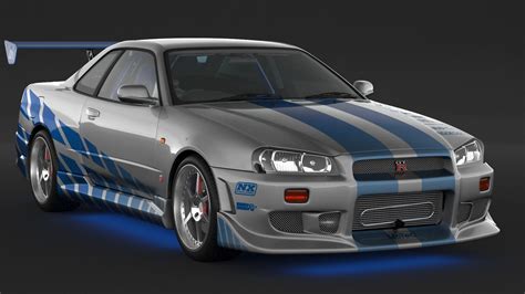 Nissan Skyline Gt R R34 C West 3d Model Cgtrader