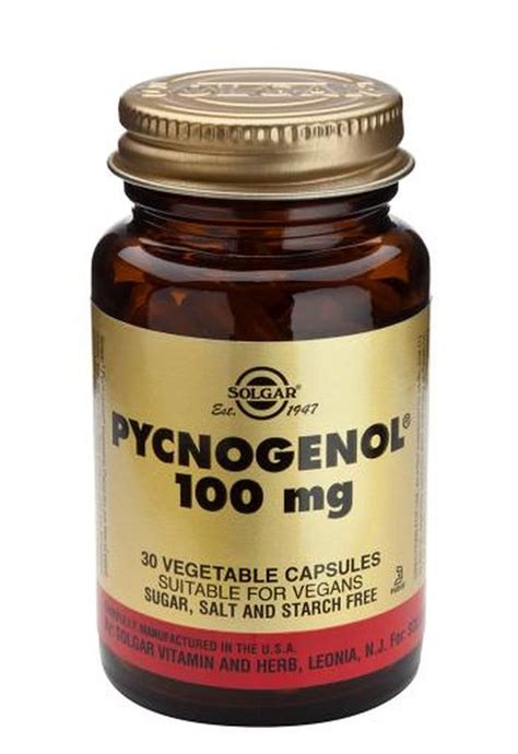 Solgar Pycnogenol Mg Capsules Edinburgh Centre Of Nutrition