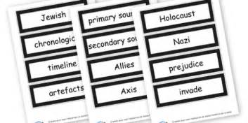 Ww Vocabulary Cards World War Primary Resources History World