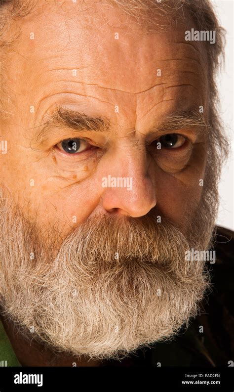 Mature Man With Grey Beard Stock Photo Alamy