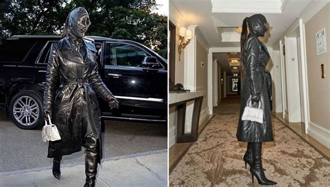 Kim Kardashian Wore A Balenciaga Gimp Suit To Fashion Week