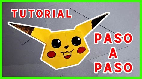 PIKACHU De Papel Origami De POKEMON YouTube