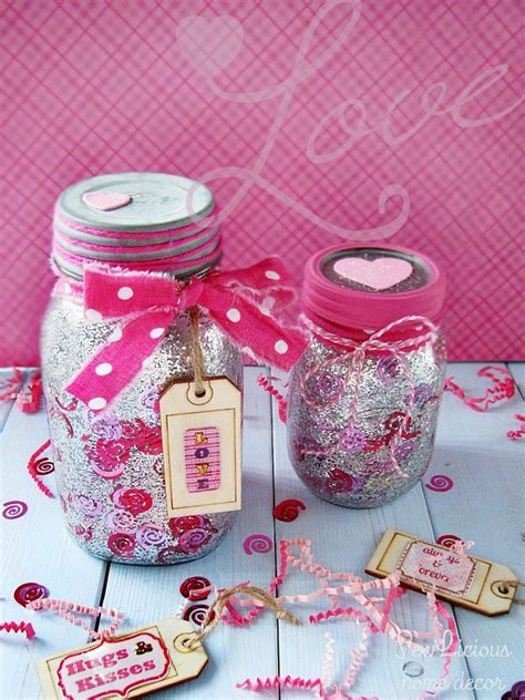 How To Make A Confetti Valentine Mason Jar