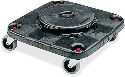 Rubbermaid Commercial Products BRUTE Square Dolly Black Use With