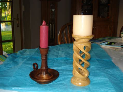 Turned Candle Holders Wood Turners The Patriot Woodworker