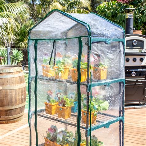 Holman 4 Tier Greenhouse With Misting Kit Bunnings Warehouse