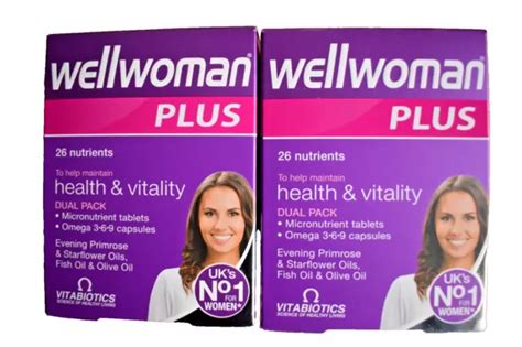 2 X 56 Vitabiotics Wellwoman Plus Omega 3 6 9 56 Tablets Capsules Per Box £17 66 Picclick Uk