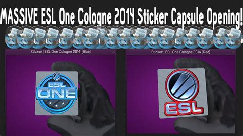 CS GO MASSIVE ESL One Cologne 2014 Sticker Capsule Opening 130