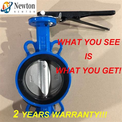 DN125 Wafer Type Butterfly Valve Di Body SS316 Disc EPDM NBR Seat