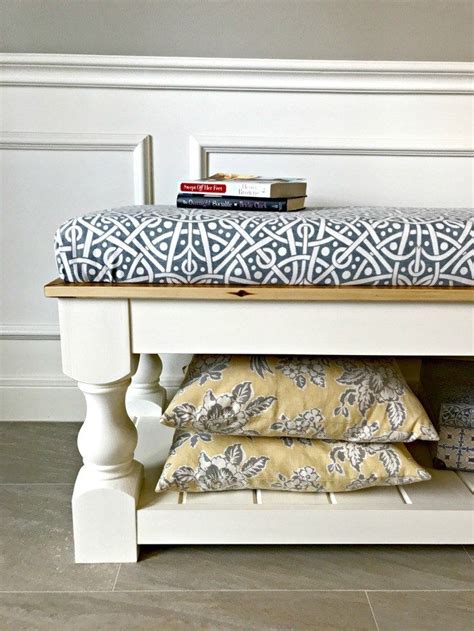 Beautiful Diy Farmhouse Bench Or Diy End Of Bed Bench Pdf Build Plans