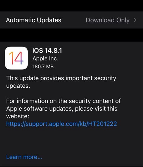 Apple Releases Ios 14 8 1 Update With Security Fixes Ios Hacker