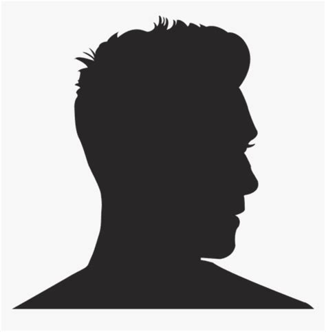 #man #shadow #silhouette - Male Profile Silhouette, HD Png Download - kindpng