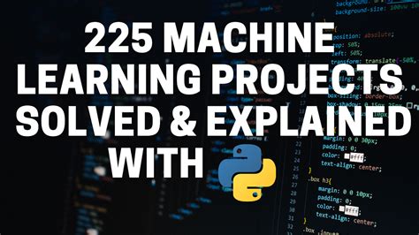 225 Machine Learning Projects With Python By Aman Kharwal Coders Camp Medium