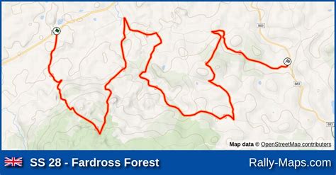 Ss 28 Fardross Forest Stage Map Circuit Of Ireland Rally 1996 Itrc