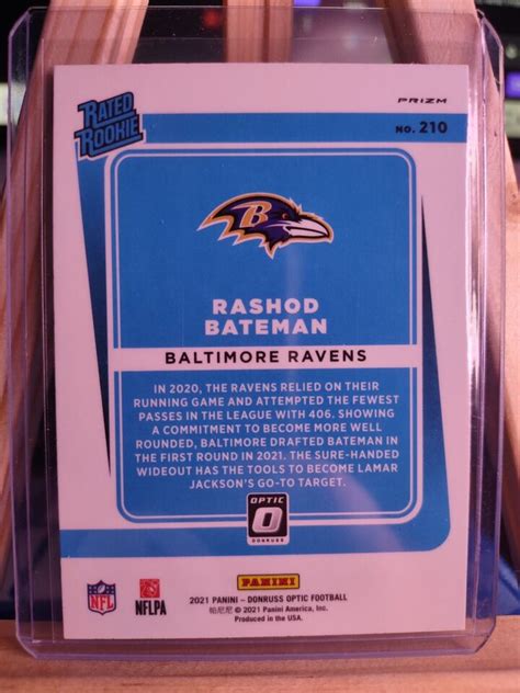 Panini Donruss Optic Rashod Bateman Rated Rookie Silver Prizm