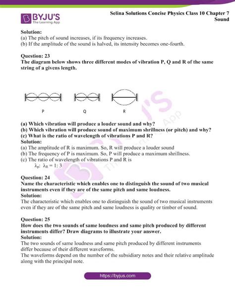 Selina Solutions Concise Physics Class Chapter Sound Access Free Pdf