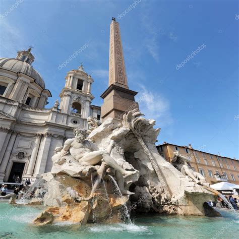 Fountain of four rivers in Piazza Navona, Rome Stock Photo by ©cynoclub 6957273