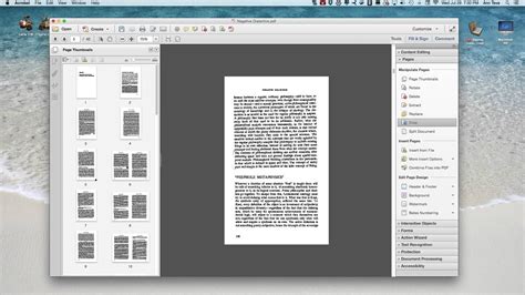 Splitting Pages Using Adobe Acrobat Pro Xi Youtube