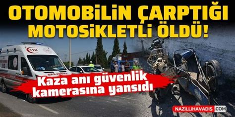 Otomobilin Arpt Motosikletli Ld Kaza G Venlik Kameras Na Yans D